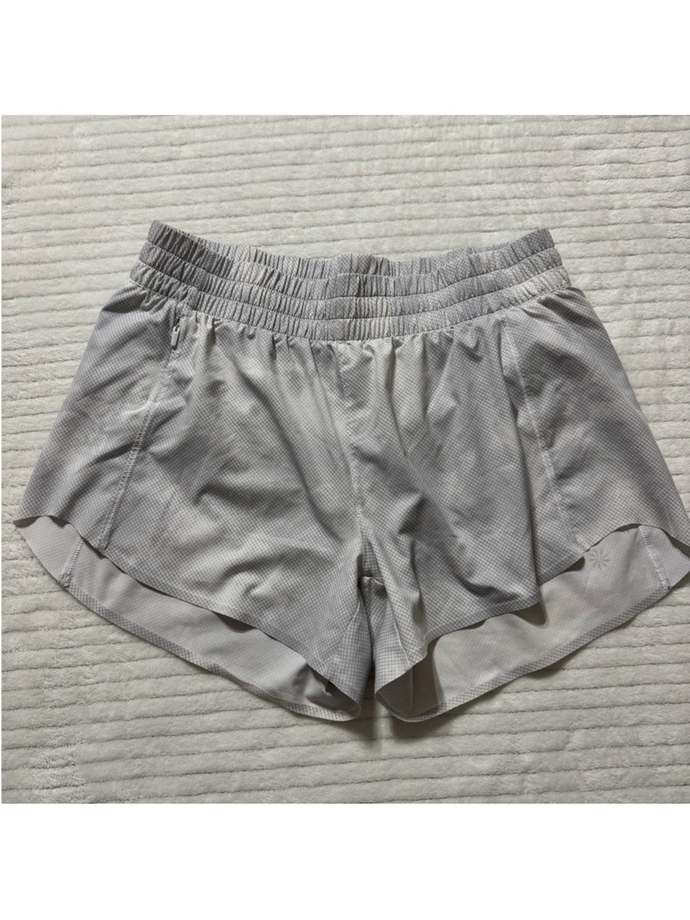 Athleta Layered Athletic Shorts in Lavender and Light Gray - Picture 8 of 12